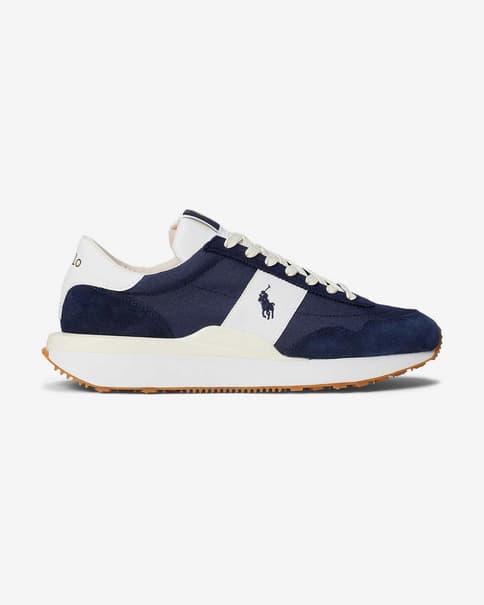Zapatillas Ralph Lauren Train 89 azul marino blanco