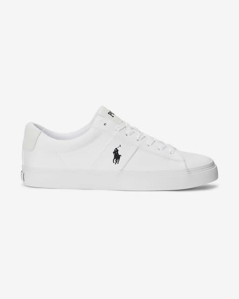 Zapatillas Ralph Lauren Sayer Canvas blanco puro