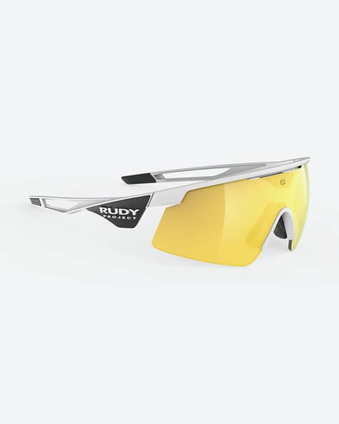 Gafas Rudy Project Turbolence Racing Team Bahrain Victorious Matte White con lente Multilaser Yellow