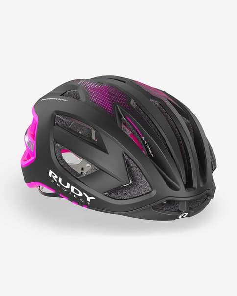 Casco Rudy Project Egos negro mate rosa