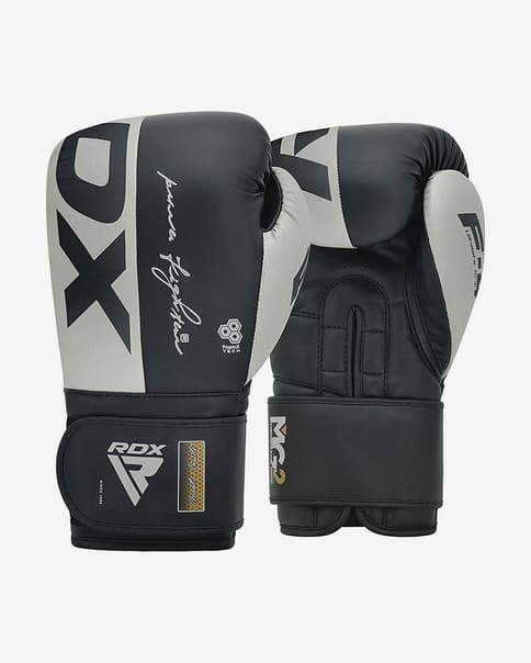 Guantes RDX Boxing Rex F4 negro intenso blanco