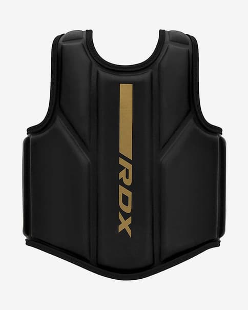 Chaleco protector RDX Chest Guard F6 negro dorado