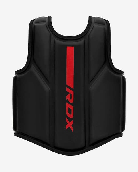 Chaleco protector RDX Chest Guard F6 negro rojo
