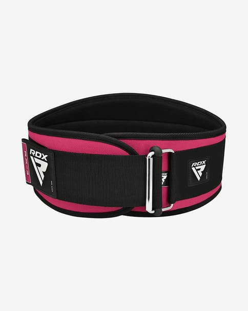 Cinturón RDX Weight Lifting Belt rosa negro