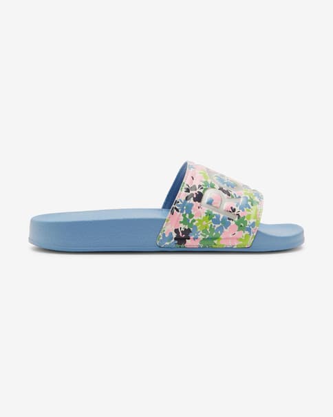 Chanclas Roxy Slippy azul verde rosa infantil