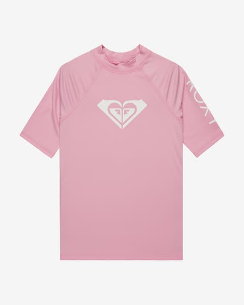 Camiseta Roxy Whole Hearted manga corta rosa claro niña