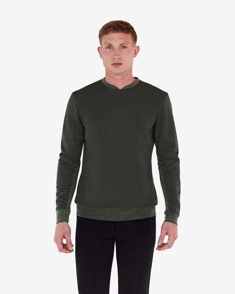 Sudadera Santini Winwrap verde intenso