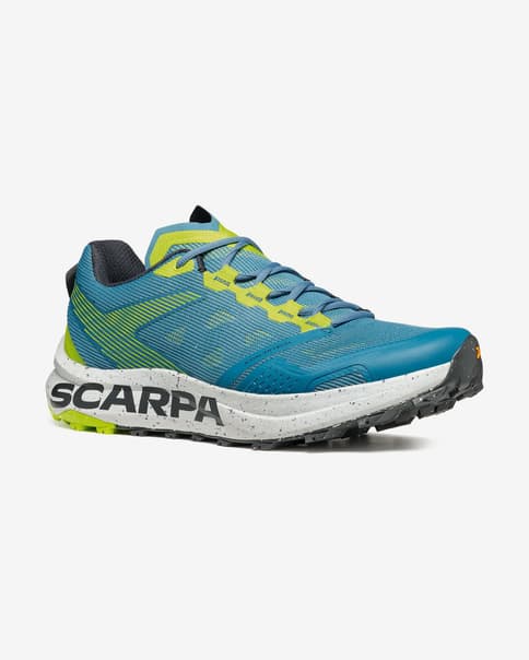 Zapatillas Scarpa Spin Planet azul amarillo