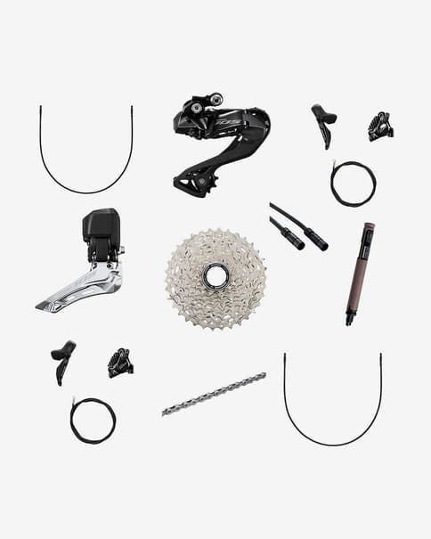 Grupo completo Shimano 105 Di2 (sin bielas)