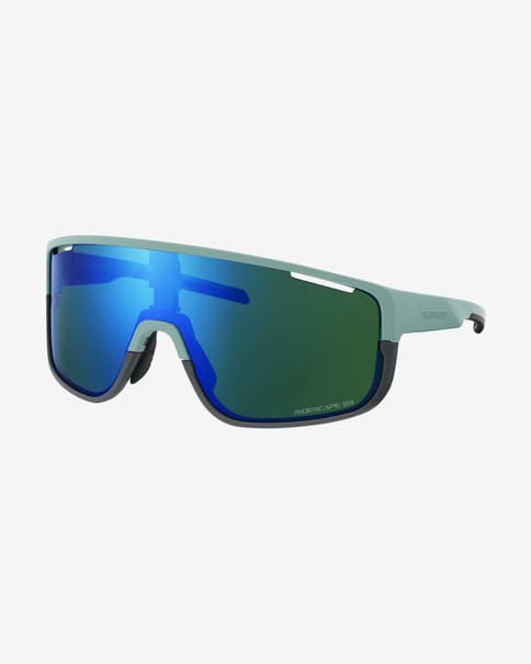 Shimano Pulsar Glasses light blue green with transparent polyamide lenses