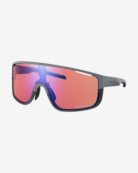 Shimano Pulsar Glasses dark grey pink with transparent polyamide lenses