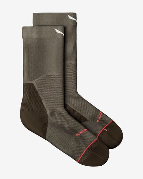Calcetines Salewa Eagle Light Crew gris rosa