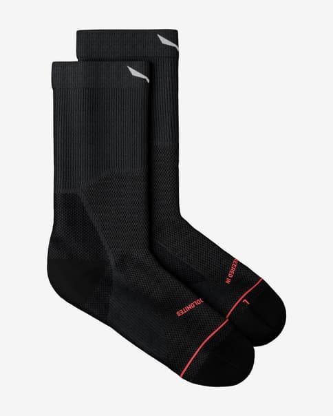 Calcetines Salewa Eagle Light Crew negro rosa claro