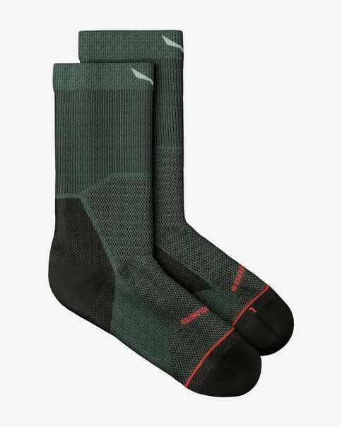 Calcetines Salewa Eagle Light Crew verde rosa claro