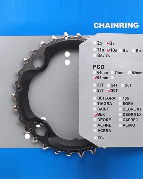 Plato Shimano 30D M672/612 10V triple