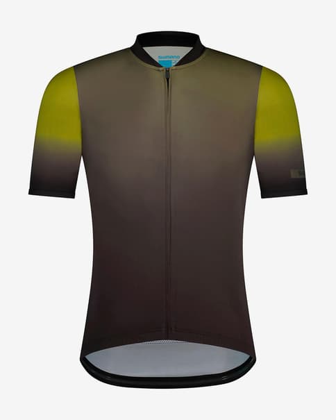 Maillot Shimano Evolve Avventura manga corta verde negro