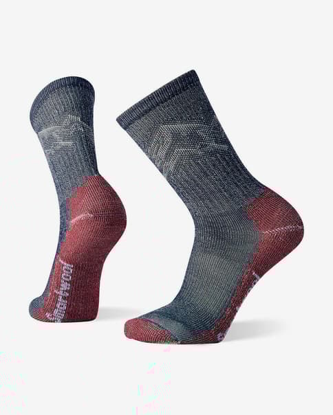 Smartwool Classic Mountaineer Maximum Cushion Crew Socken grau rot Damen