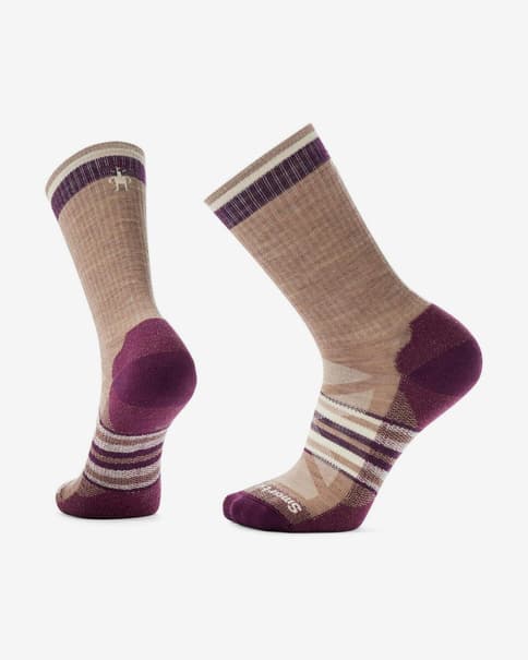 Calcetines Smartwool Athletic Stripe Crew beige granate