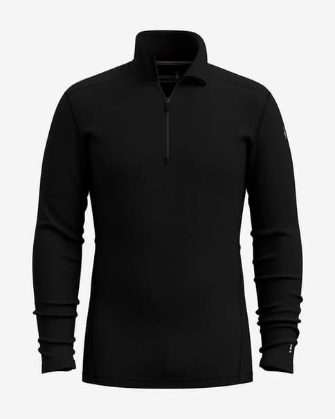 Forro polar Smartwool Classic Thermal Merino Base Half Zip negro puro