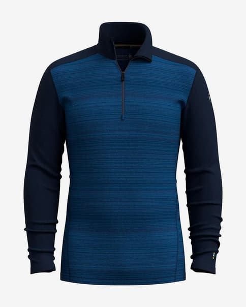 Forro polar Smartwool Classic Thermal Merino Base Half Zip azul oscuro