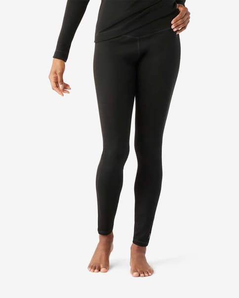 Malla larga Smartwool All-Season Base Layer negro mujer