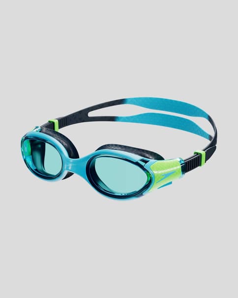 Gafas de natación Speedo Biofuse 2.0 negro azul con lentes azul junior