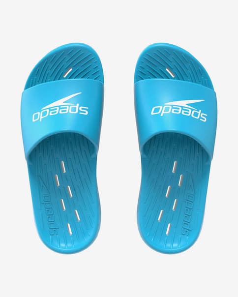 Chanclas Speedo Slide azul blanco infantil
