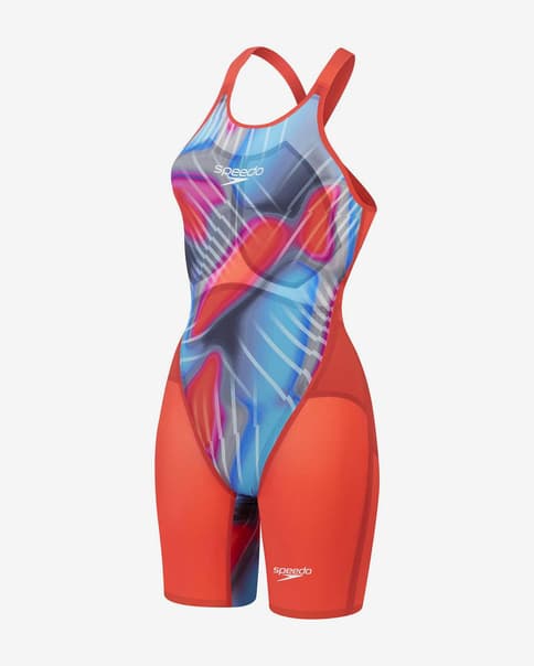 Zwempak Speedo Fastskin LZR Pure Valor 2.0 Gesloten rood diepblauw vrouw