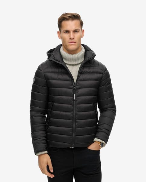 Chaqueta con capucha Superdry Fuji Sport Padded negro puro