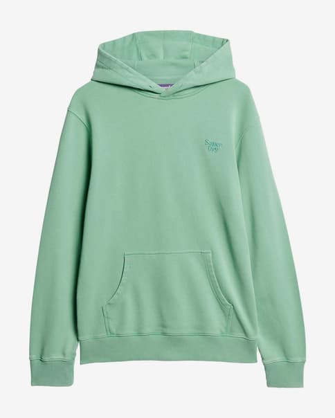 Sudadera con capucha Superdry Vintage Washed verde