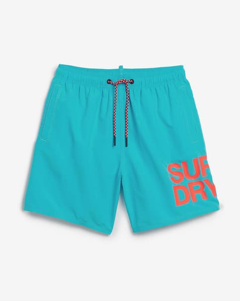 Bañador Superdry Sportswear Logo 17 Inch azul naranja