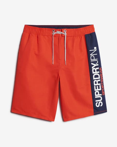 Bañador Superdry Sportswear rojo negro