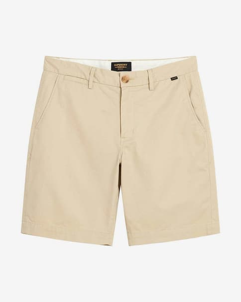 Pantalón corto Superdry Stretch Chino beige claro