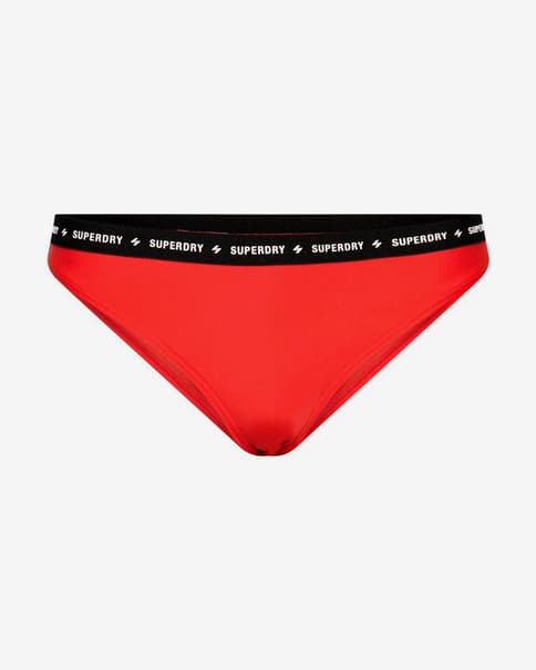 Braga bikini Superdry Code Micro Elastic rojo mujer