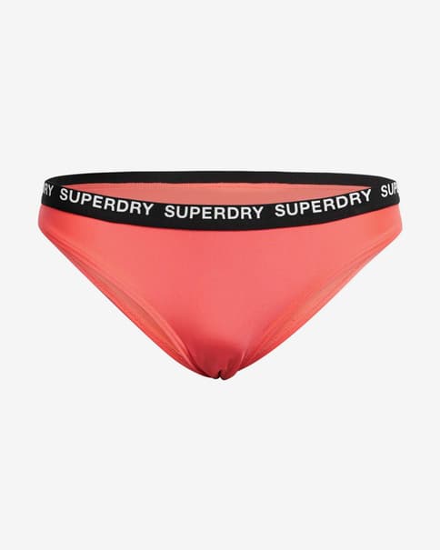 Braga bikini Superdry Elastic Classic rosa negro mujer