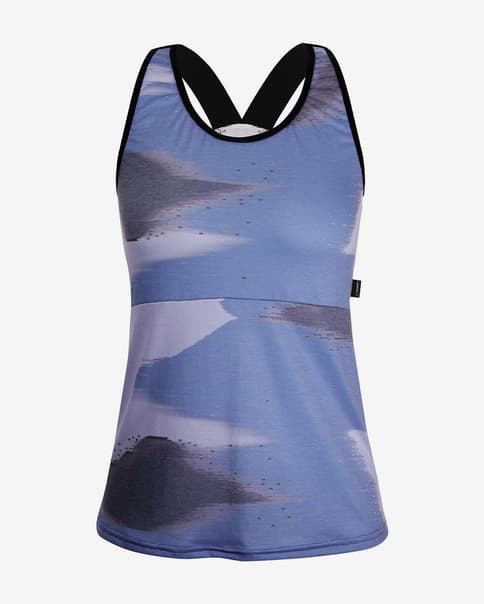 Camiseta Santini Watt sin mangas lila claro mujer