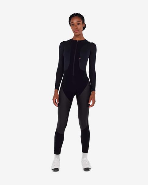 Traje integral Santini Vega Dry gris oscuro negro mujer