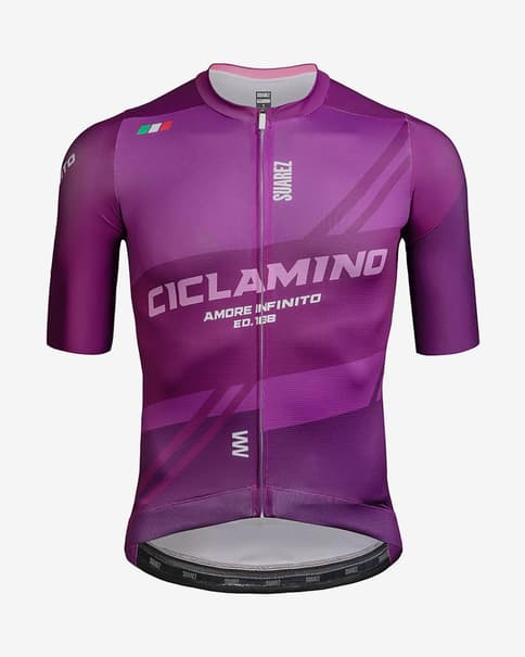 Maillot Suarez Edición Giro d'Italia 2025 manga corta ciclamino