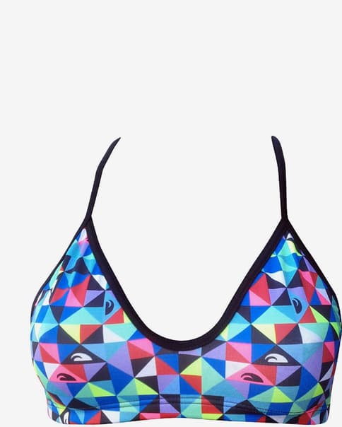 Top bikini Turbo Origami azul mujer
