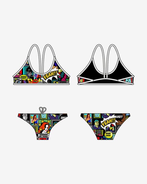 Bikini Turbo Yeah Comic tirante fino mujer