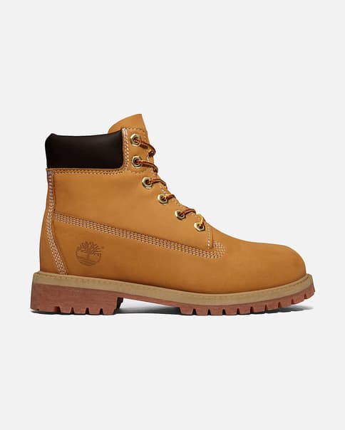 Botas Timberland Classics 6 Inch Prem Wheat Nubuc amarillo trigo junior