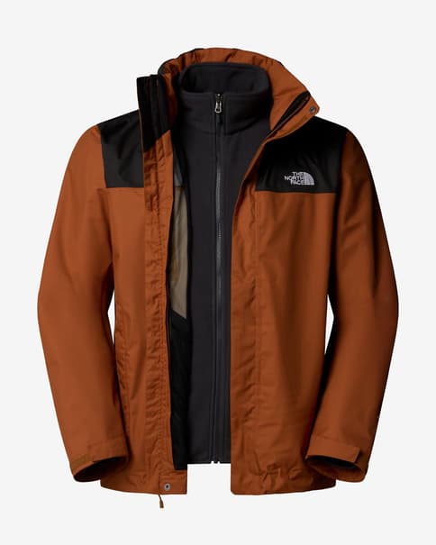 Chaqueta The North Face Evolve II Triclimate DryVent marrón arcilla negro