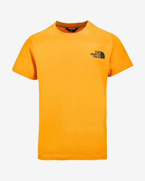Camiseta The North Face Redbox manga corta amarillo naranja niño