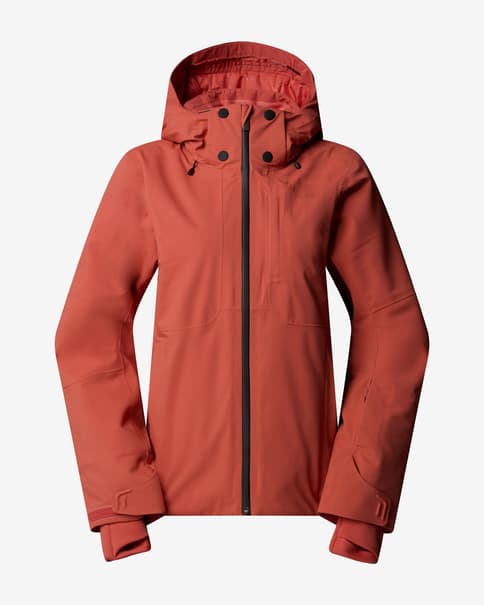 Chaqueta con capucha The North Face Lenado rojo anaranjado mujer