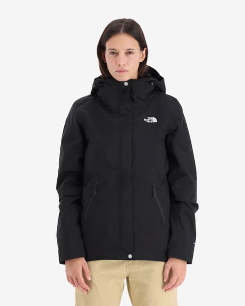 Chaqueta con capucha The North Face Inlux Insulated negro mujer