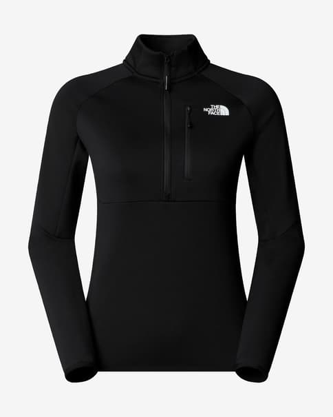 Forro polar The North Face Meteora Quarter Zip negro mujer