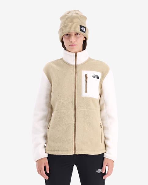 Forro polar The North Face Yumiori Full Zip beige blanco mujer