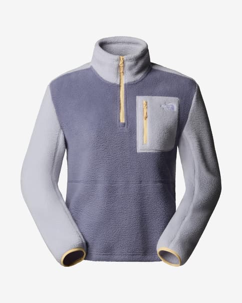 Forro polar The North Face Yumiori Quarter Zip violeta mujer