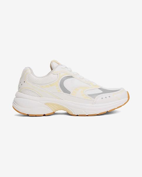 Zapatillas Tommy Jeans Archive25 blanco amarillo gris mujer