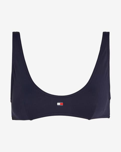 Top bikini Tommy Jeans Heritage Logo azul marino mujer